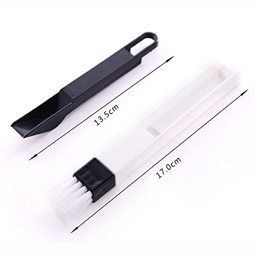 JDgoods Detachable Two in One Window Groove Brush with Dustpan Gap Groove Gap Corner Household Keyboard Brush Cleaning Tool