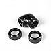 Barrow 12mm Multi-Link to Multi-Link Fitting, 90° Rotary (for Use with Barrow Rigid Tubing Only), Black, 4-Pack