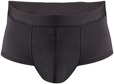 Mens Incontinence Underwear Short Brief -Black-M-Moderate