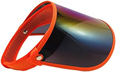 Paparazzi Visor for Face Sun Protection (Shiny Transparent Plastic) - Adjustable Angle, One Size Fits Most