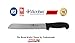ICEL Cutlery 8-inch wavy edge Bread Slicer knife. NSF Approved, Black Handle