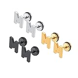 Initial Letter M Stud Earrings Alphabet