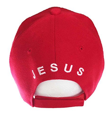 Aesthetinc Embroidery "God is so Good All The Time" Christian Baseball Cap (Red)