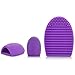 DZT1968® Silicone Gel Makeup Washing Brush Cleaner Egg Scrubber Tool (Purple)