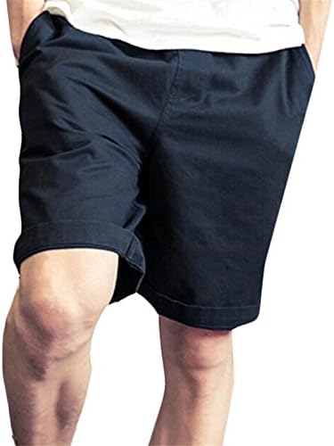 Freshmissy Loose Men's Solid Color Drawstring Custom Fit Sweat Shorts Black US L