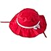 Toubaby Kid Girls Sun Hats Baby Bucket Hat with Big Fold-up Brim Rose Red