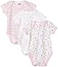 Spasilk 3 Pack Bodysuit - Girl Prints, Pink, Premature