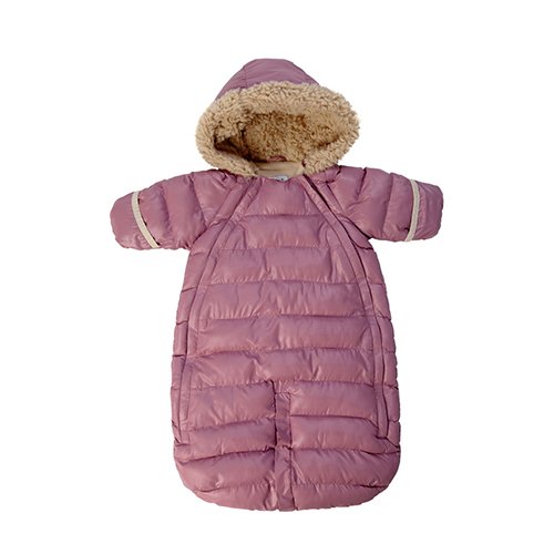7AM Enfant Doudoune One Piece Infant Snowsuit Bunting, Lilac, Small - Thumbnail 2