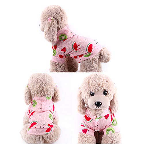 Smdoxi Summer Breathable T-Shirt pet cat Dog Sunscreen Vest Cartoon Printing New Breathable Hoodie
