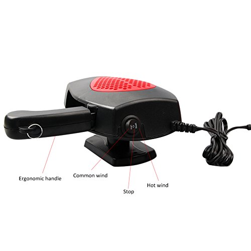 image for Molie Portable 12v usr Fan Heater Automobile Heater Warmer and Defrost