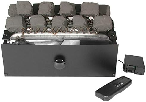 Rasmussen Chillbuster CoalFire Vent Free Fireplace Burner Assembly with  Coals (C9B-RE-N), Safety Pilot with Variable Flame Remote, Natural Gas Home  u0026 Kitchen