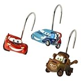 Set of 12 Disney Pixar Cars 2 Shower Curtain Hooks