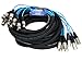 Elite Core PEX850 | 8 Channel Fan to Fan XLR Extension Snake | 50' ft