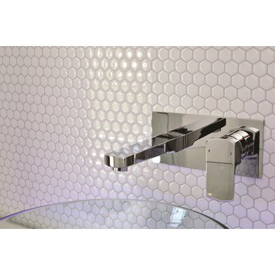 Mosaik High-Gloss Mosaic in White (Set of 6)