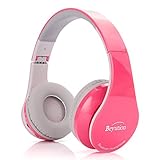 New Pink color Beyution513@ Over-ear-- HiFi Stereo---Built in Clear Mic-phone--Pink BLUETOOTH V4.1 HEADPHONES HEADSET