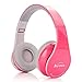 New Pink color Beyution513@ Over-ear-- HiFi Stereo---Built in Clear Mic-phone--Pink BLUETOOTH V4.1 HEADPHONES HEADSET