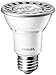 Philips 50W Equivalent LED PAR20 Bright 3000K Dimmable Flood Light Bulb, White