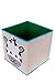 Cute Zebra Collapsible Storage Organizer by Clever Creations | Folding Storage Cube for Bedroom & Living Room | Perfect Size Storage Cube for Books, Clothes, Electronics, or Gadgets