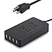 Multiple Power Strip, Yostyle 4 Outlets 4 USB Ports Charging station with 1700J Surge Protector Multi Power USB Charger with 6ft Extension Cord for Smartphones Tablets Home Appliance Office Kitchen