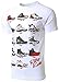 Mens Hipster The Retro Kicks Jordan Running Print T-Shirt