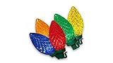 LED C9 Christmas Light Set Multi Bulbs, 100 Count
