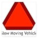 CafePress Slow Moving Vehicle Sign Rectangle Sticker Square Bumper Sticker Car Decal