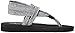 Skechers Cali Women's Meditation Slingback Yoga Flip-Flop,Grey,7 M US