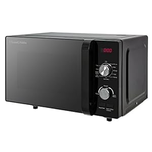 Russell Hobbs RHFM2001B Flatbed Microwave, 19 Litre, Black