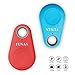 FUNAN Bluetooth Tracker Wireless Anti-lost Alarm Tag Keys Finder Remote Selfie Shutter Seeker For Bags Wallet Keys Support iOS/ iPhone/ iPod/ iPad/ Android 2pcs Random Color