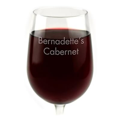 Personalized Wine Glass Engraved with Your Custom Text