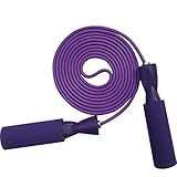 Corde à sauter réglable YZL avec étui de transport par Fitness Factor | Ergonomique, durable et facile à régler | Corde à sauter Premium pour hommes, femmes et enfants de tous les niveaux et de tous les niveaux