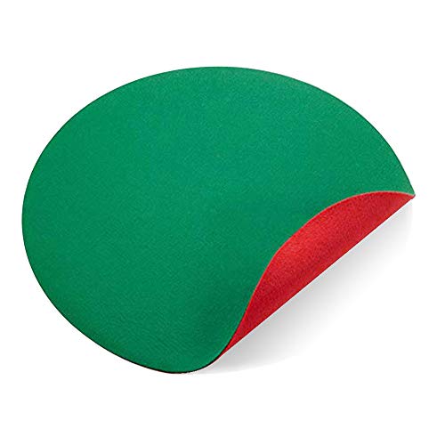 Alonsoo 42" Reversible Christmas Tree Stand Mat Accessory for Floor Protection, Christmas Tree Skirt Red and Green
