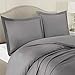 Nestl Dark Grey California King Duvet Cover Sets - Soft Double Brushed Cal King Duvet Cover, 3 Piece, with Button Closure, 1 Duvet Cover 104x98 inches and 2 Pillow Shams
