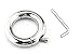 5 Size Stainless Steel Ball Scrotum Metal Penis Cock Ring Delay Sex Toy Men (34mm)