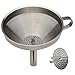 Norpro 5 1/2-Inch Stainless Steel Funnel with Detachable Strainer