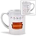 Funny Coffee Mug, Dress Like Rachel, Love Like Ross PIVOT Couch Sofa Friends TV Shows Coffee Tea Cup, 20 Ounce Ceramic Coffee Cup, Novelty Gifts Funny Mugs for Christmas Thanksgiving Men Women  Office