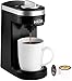 Aicok Single Serve Coffee Maker, Coffee Machine with 12OZ Water Tank, for Most Single Cup Pods including K-Cup Pods, Quick Brew Technology Travel One Cup Coffee Brewer
