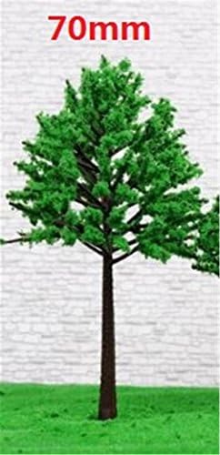 HOUSES Model Tree Trunk Miniature World Micro Landscaping Decorative Sand Table Model Accessories Green Tree 70mm