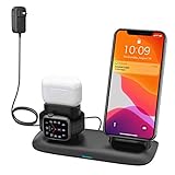 Wireless Charger,4 in 1 Wireless Charging Station for Airpods 1/2/pro,Qi Fast Wireless Charger DockStand for iPhone 11/11 pro /11 Pro Max/Xs/XS Max/XR/X / 8 /8P,Apple Watch Series 5/4/3/2/1