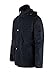 Zity Men's Windproof Jacket Hooded Frock Coat