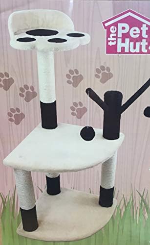 pet hut Cat Tree - Cat Scratch Post - Cat Playground Corner Tree - Multi Level - Play Tower