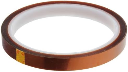 1 Polyimide HEAT TRANSFER RESISTANT TAPE ADHESIVE 10mm x 33m POLYIMIDE SUBLIMATION