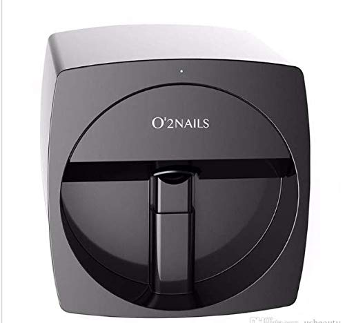 3D Nail Printers Portable Painting Machine Automatic Mobile Wireless Transfer Digital All-intelligent Nail Printers (Black) V11 Model