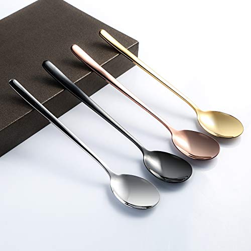 iFCOW Edelstahl-Besteck-Set, 10-teilig, tragbar, wiederverwendbar, Besteck-Set für Camping, Picknick, inklusive… – Bild 6