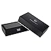 SWEETV Large Watch Case for Men - 12 Watches Slots, Faux Leather Luxury Jewelry Display Organizer Watch Box Storage w/Glass Top, Lockable Metal Buckle, Black