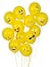 Emoji Universe Series One: Latex Emoji Smiley Face Balloons 72 Pack Yellow