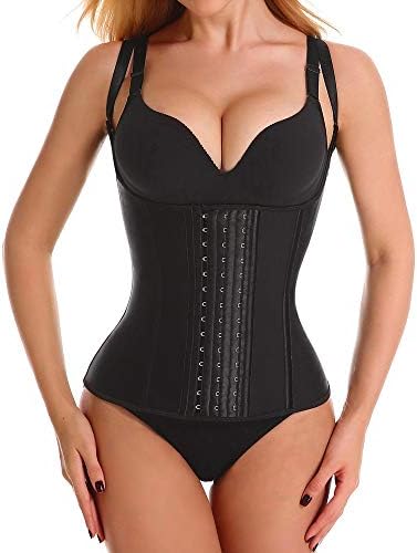 Waist Trainer for Women, Latex Waist Cinchers Sport Workout Vest Hourglass Body Shaper with Adjustable Straps