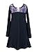 Truly Me Big Girls Tween Ombre Sequins Yoke Long Sleeve Dress, Black, 7-16