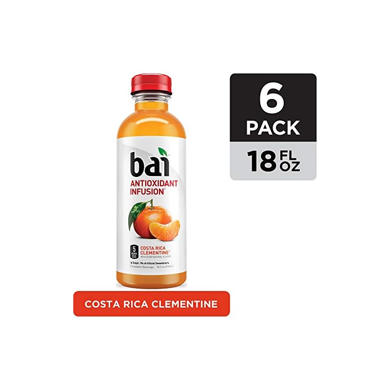 Bai Flavored Water, Costa Rica Clementine, Antioxidant Infused Drinks