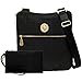 Baggallini Hanover Crossbody Bag Gold Hardware, Black